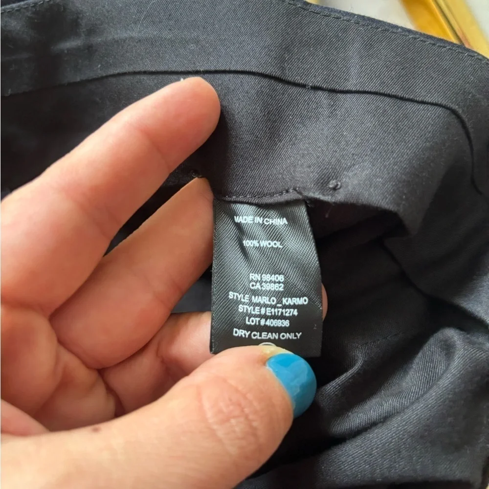 Theory Men’s Navy Blue Trousers Size 38
